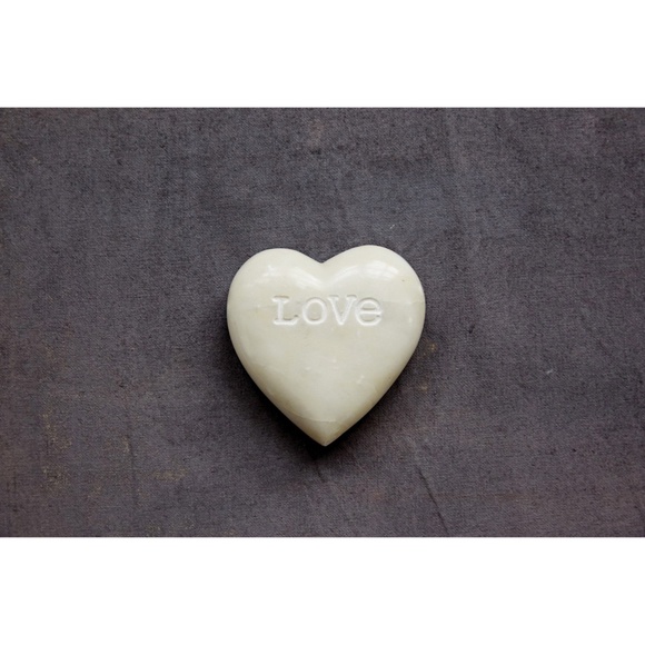 Soapstone Heart Engraved with "LOVE" - Picture 6 of 6